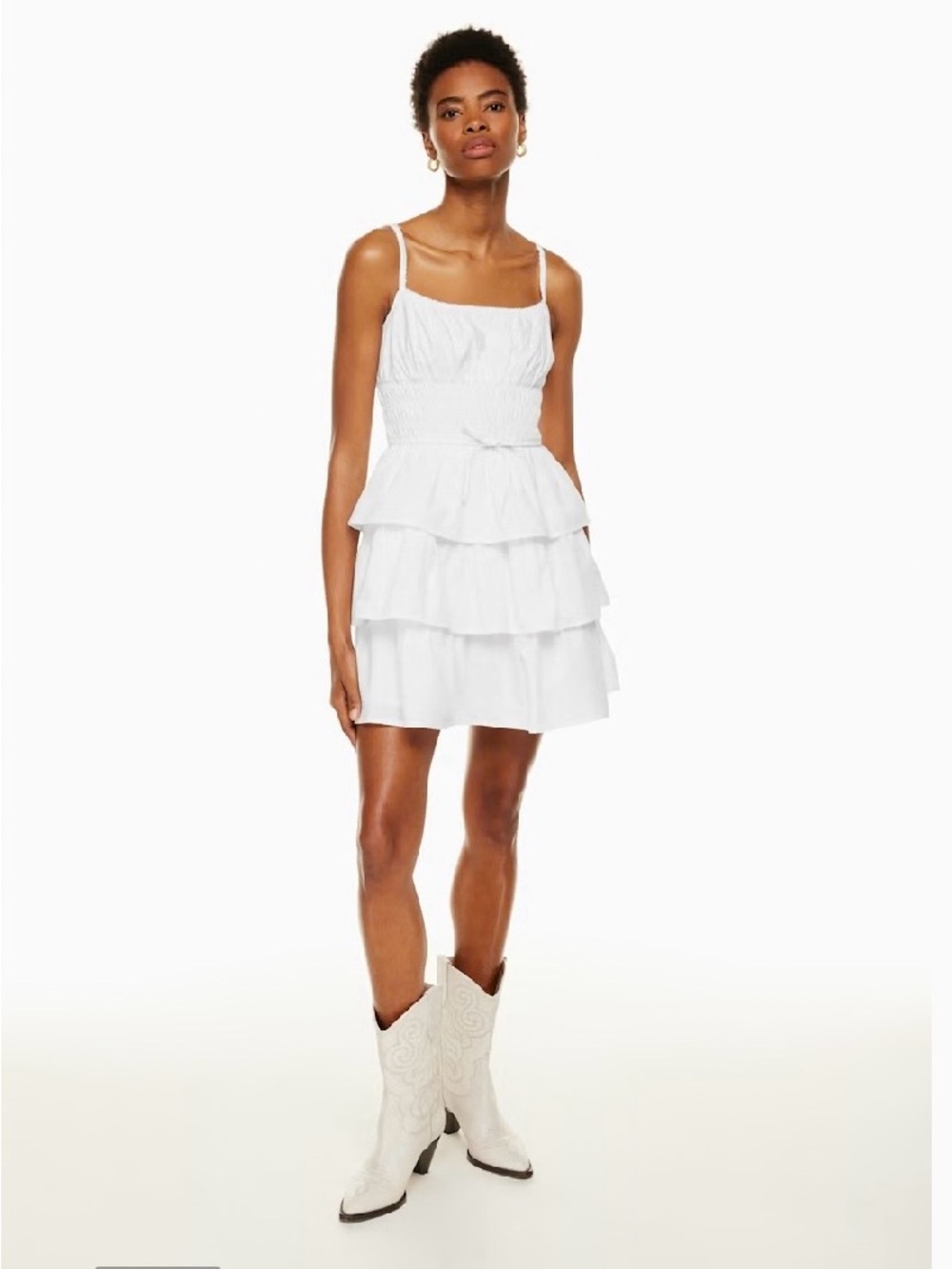 Aritzia Wilfred Blooming Poplin Dress sz L - Picture 2 of 6